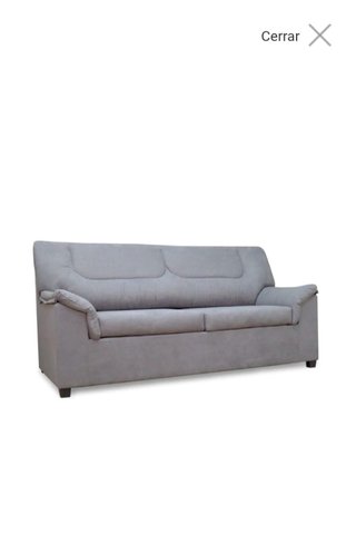 Sofá de tela gris