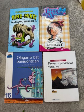 Lote de 4 Libros Infantiles / Juveniles en Euskera