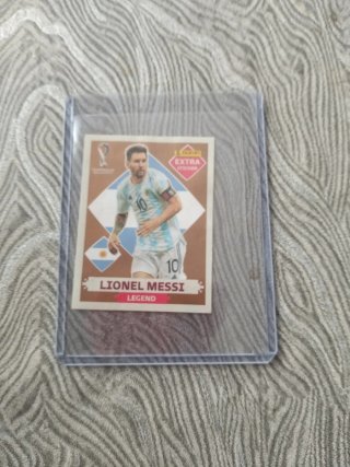 Cromo Lionel Messi extra sticker bronce
