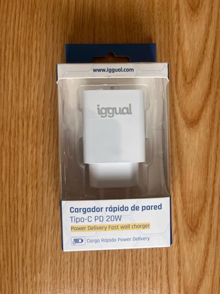 Cargador Rápido USB-C PD 20W iggual