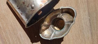 Caja de té de plata con tapa