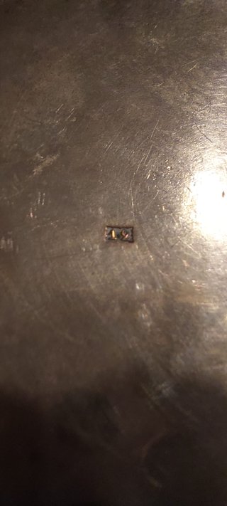 Caja de té de plata con tapa