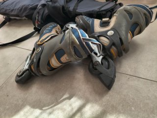 Patines en línea K2 Exo-6 t. 44.5 con mochila