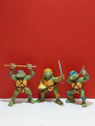 3 Figuras Tortugas Ninja 1988