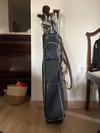 Juego Palos Golf Mujer Bolsa Cuero Vintage