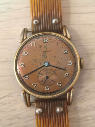 Reloj Lanco Dorado y Marrón