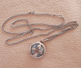 Colgante con cadena de Plata y Ágata veteada