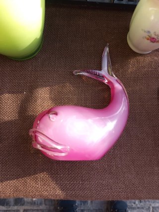 Ballena pisapapeles cristal de murano formia