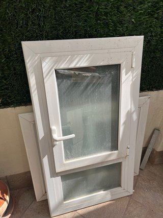 Ventana corredera aluminio blanco