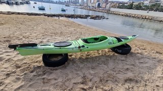 Kayak 1 plaza con timón y extras