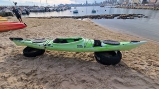 Kayak 1 plaza con timón y extras