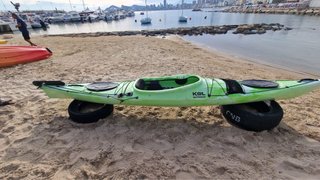 Kayak 1 plaza con timón y extras