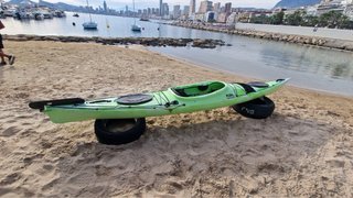 Kayak 1 plaza con timón y extras