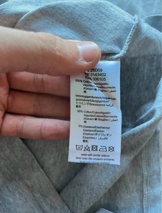 Camiseta manga larga Boss gris Talla S