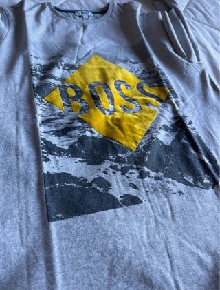 Camiseta manga larga Boss gris Talla S