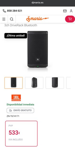 Altavoz JBL EON 700 Negro