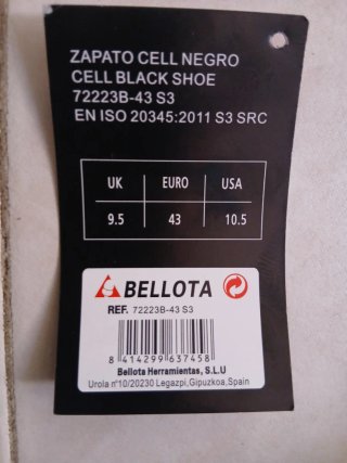 Botas de Seguridad Bellota Talla 43