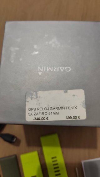 Garmin Fenix 5X Zafiro 51MM Plata y Blanco