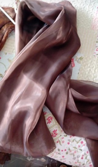 Vestido de fiesta marrón