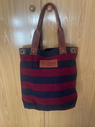 Bolso Tote Abercrombie & Fitch Rayas