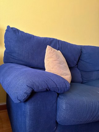 Sofá Azul de Tela