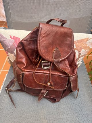 Mochila de Piel Vintage