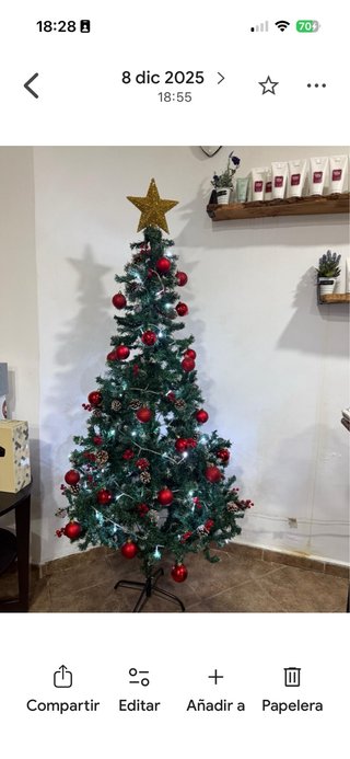 Árbol de Navidad con Decoración