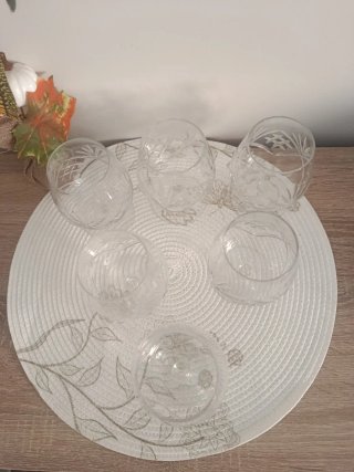 Conjunto 6 copas cristal tallado