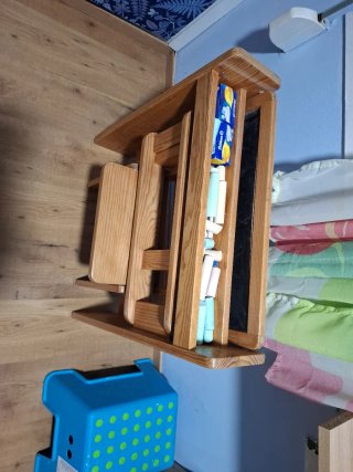 Pupitre escolar madera restaurado