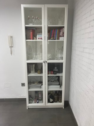 Vitrina de Doble Puerta Blanca