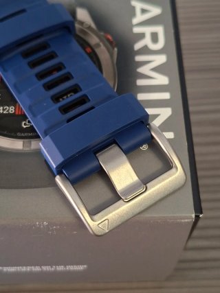 Correa Garmin Fenix 51mm Azul Navy Hebilla Silver