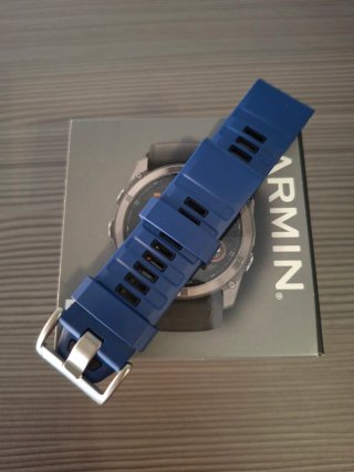Correa Garmin Fenix 51mm Azul Navy Hebilla Silver