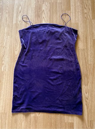 Vestido de fiesta morado H&M talla XL
