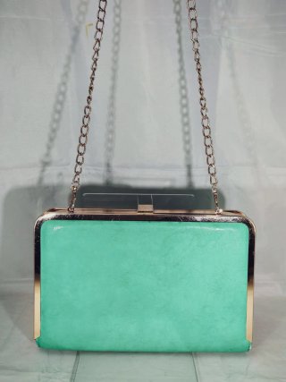 Borsa a tracolla color verde acqua