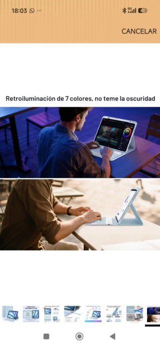 Funda Teclado iPad Pro 12.9 2018-2022