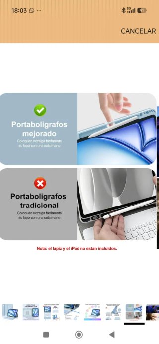 Funda Teclado iPad Pro 12.9 2018-2022
