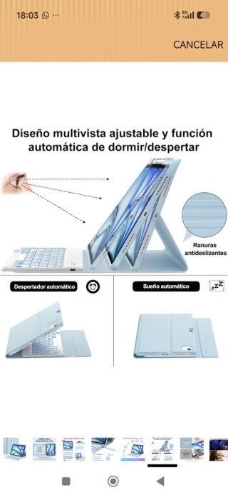 Funda Teclado iPad Pro 12.9 2018-2022