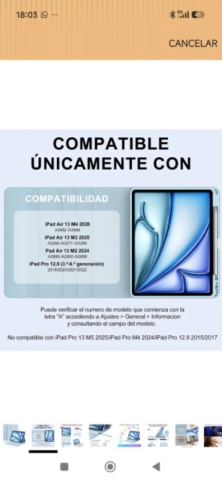 Funda Teclado iPad Pro 12.9 2018-2022
