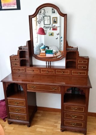 Tocador escritorio vintage madera