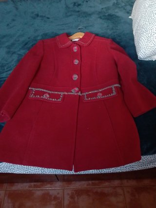 Abrigo rojo customizado, regalo, bolso,ultima foto