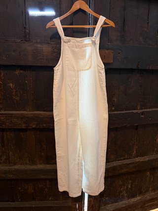 Oysho Jean blanco jumpsuit / overall Talla S
