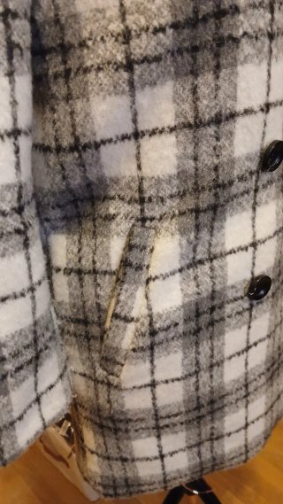 Chaquetón de cuadros señora talla única