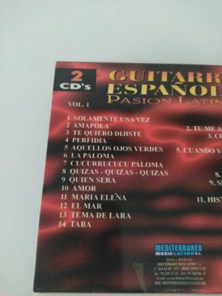 2 CDs Música de Oro Guitarra Española