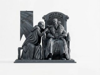 Diorama Théoden e Grima - Il Signore degli Anelli