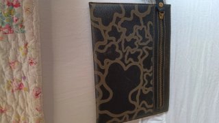Clutch Tous Negro y Marrón