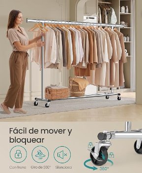 Burro perchero metálico para ropa