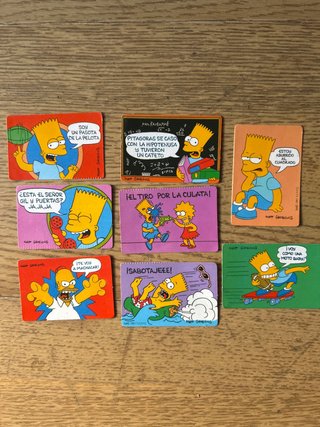 Cromos Los Simpson bollycao