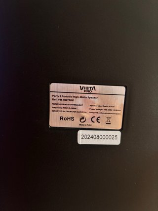 Altavoz Vieta Pro Max Negro