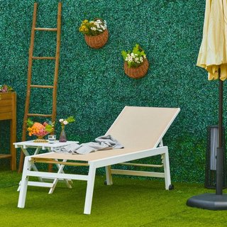 Tumbona Aluminio Reclinable 5 Posiciones 169cm