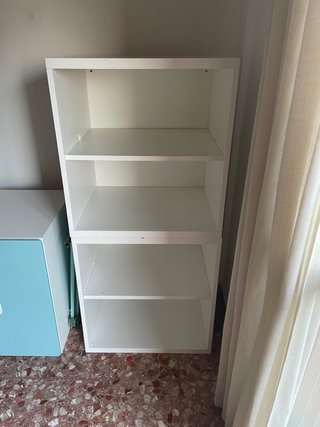 Estantería Infantil Blanca y Azul